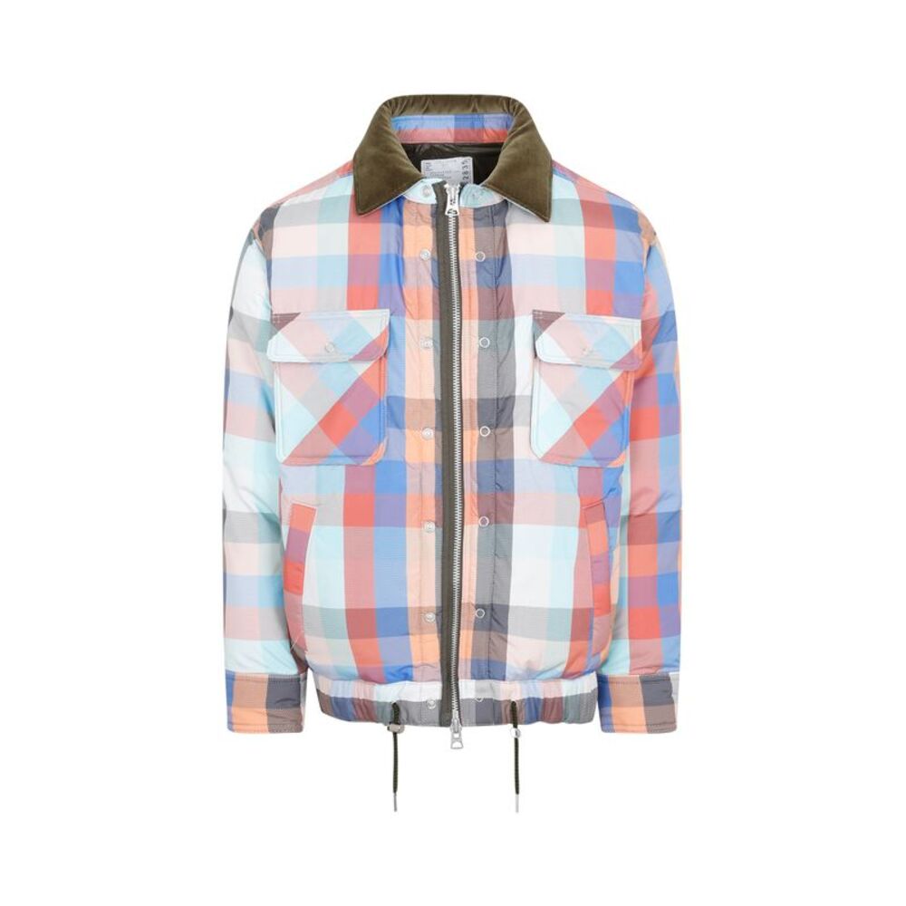 Sacai Plaid Padded Blouson Men